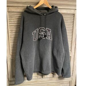 NWOT 2 PC Set Gray Hooded Sweatshirt & Jogger Pants FLEECE XL